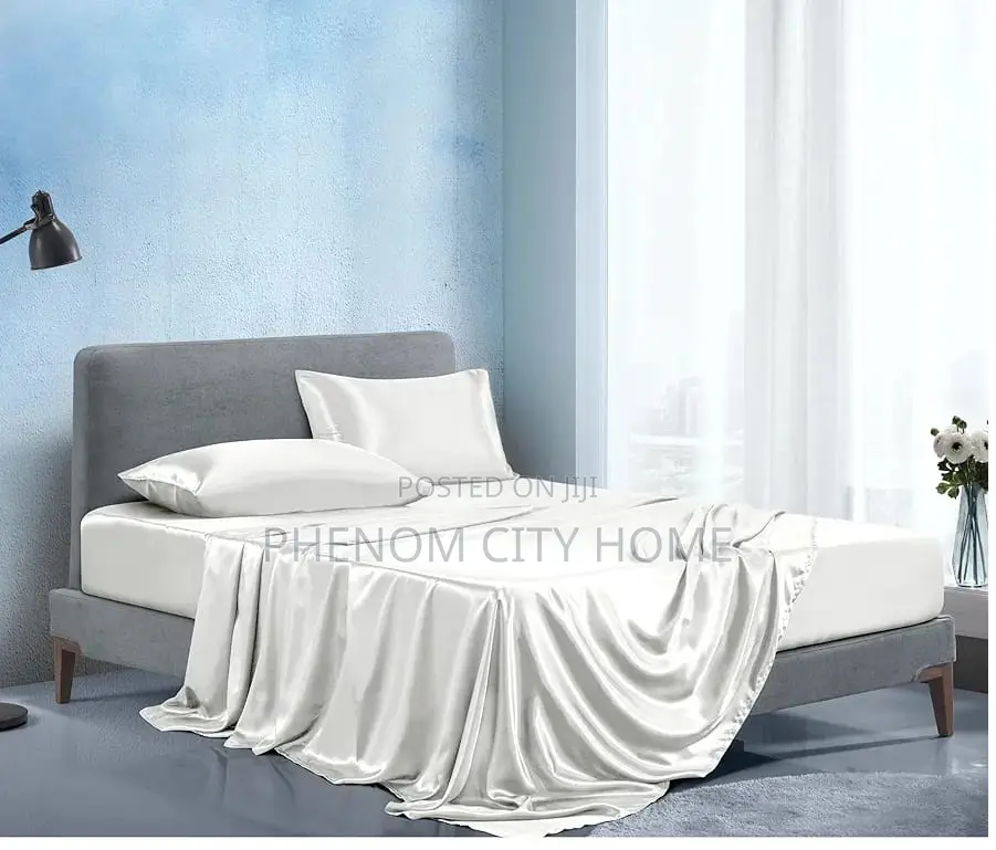 Perfect Night Mulberry White Fitted Bedsheet Set Available