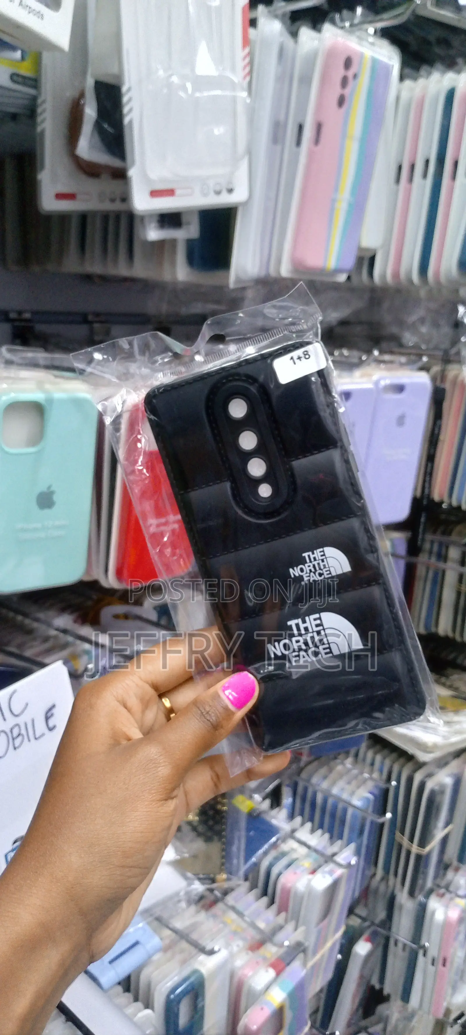 Puffer Case Camera Protection Soft for Oneplus 8 - Black