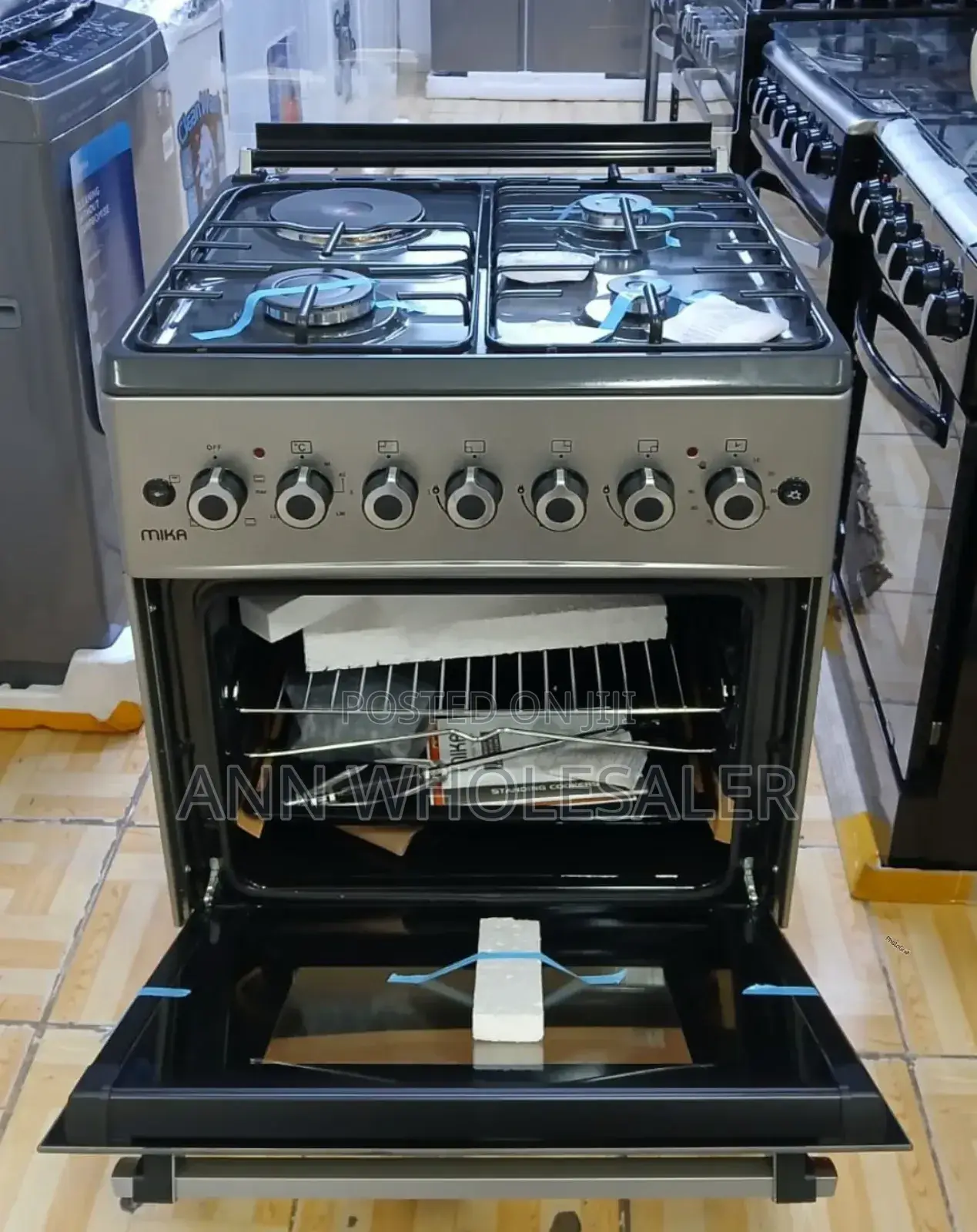 3 +1 -Mika 58*58 3gas + 1e Standing Cooker MST58U31E4DG