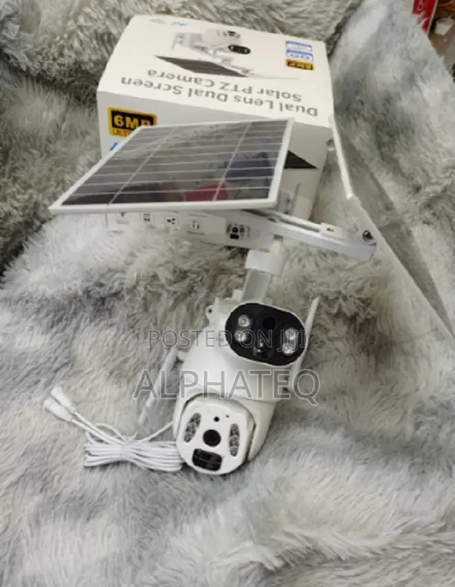 6MP Dual Lens 4G Solar Powered Wireless PTZ Camera 2way Talk in Nairobi ...