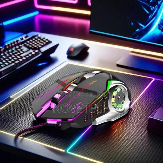 Gaming Mouse BAJEAL M500 Backlit Ergonomic Bluetooth 2.4G. - thumbnail 2