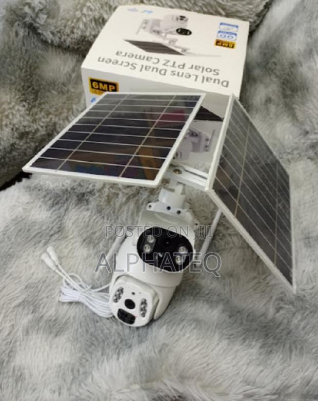 Dual Lens 4G Solar Powered PTZ Camera-4g Simcard, PTZ 2 in 1