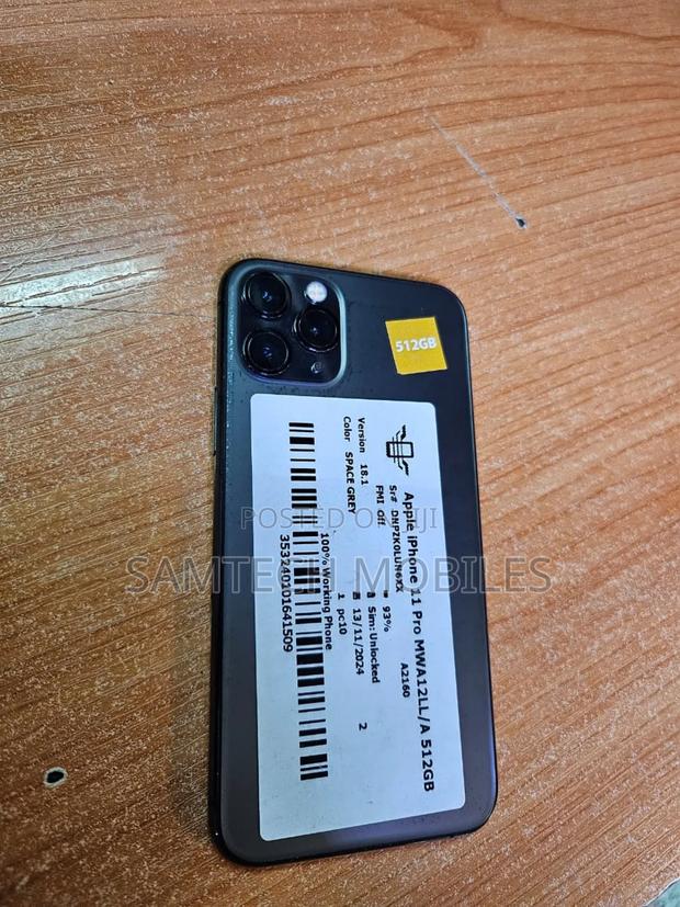 Apple iPhone 11 Pro 512 GB Gray - main view