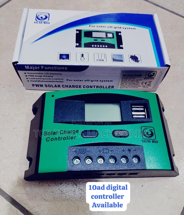 Solarmax 10A Digital Charge Controller - main view