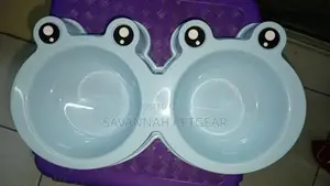 Water and Food Dish Set Feeders for Cats Puppies One-Piece