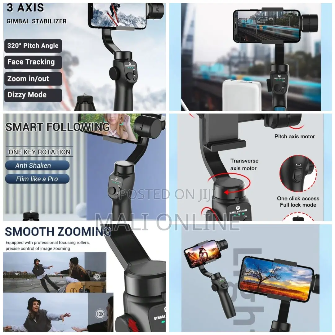 3-Axis Handheld Stabilizer F10 for Live Video Vlogging
