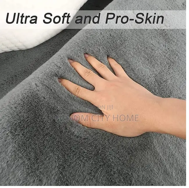 Grey Ultra Soft Rabbit Dur Carpets