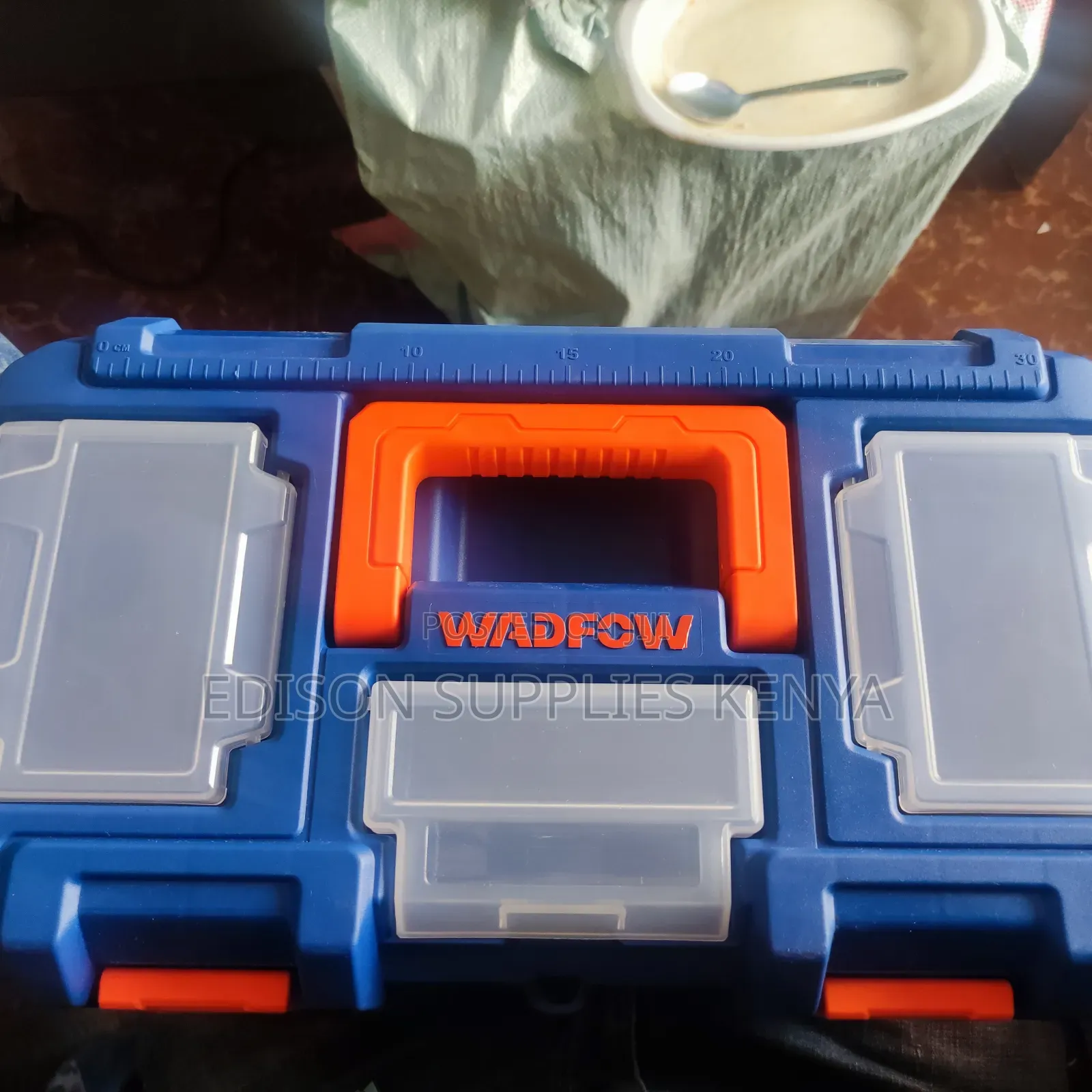 Plastic Tool Box 16'' Inch Wadfow Toolbox Lock Storage Box