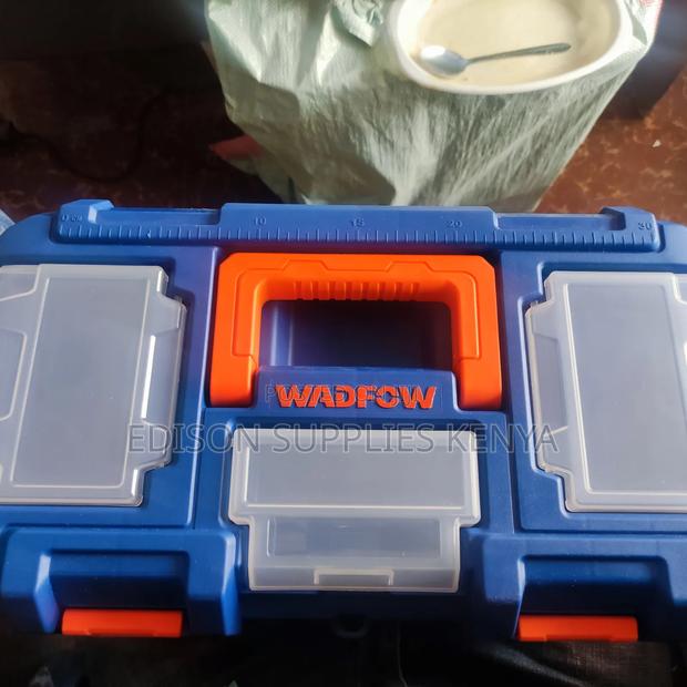 Plastic Tool Box 16'' Inch Wadfow Toolbox Lock Storage Box - thumbnail 3