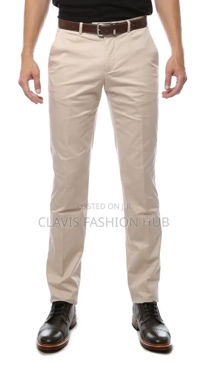 Biege Khaki Trousers for the African Men