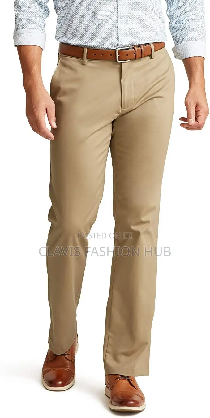 Biege Khaki Trousers for the African Men