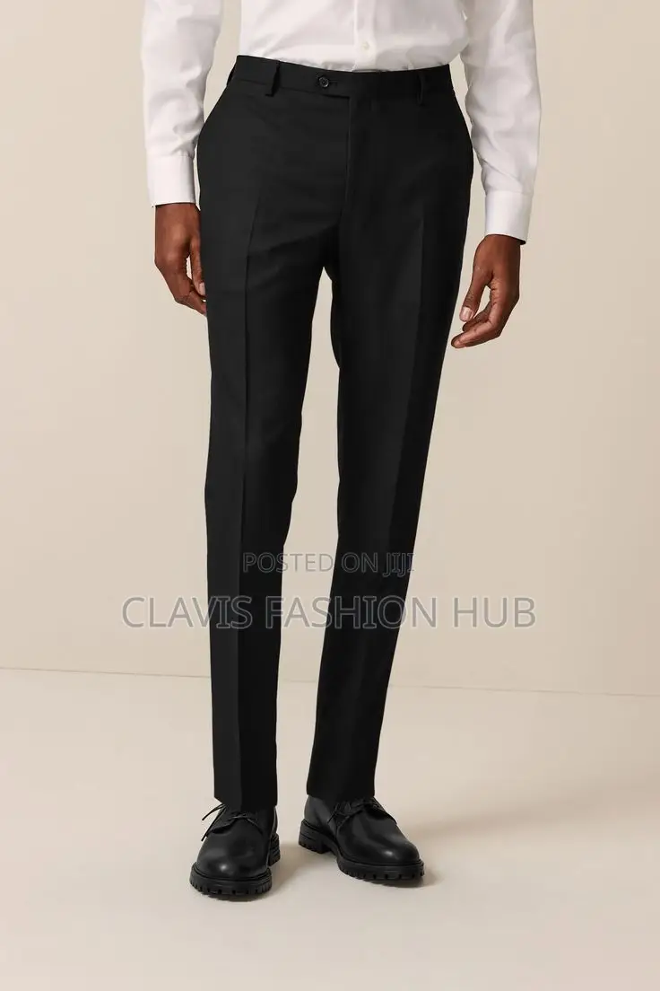 Black Dress Pants for Office Wear- Men