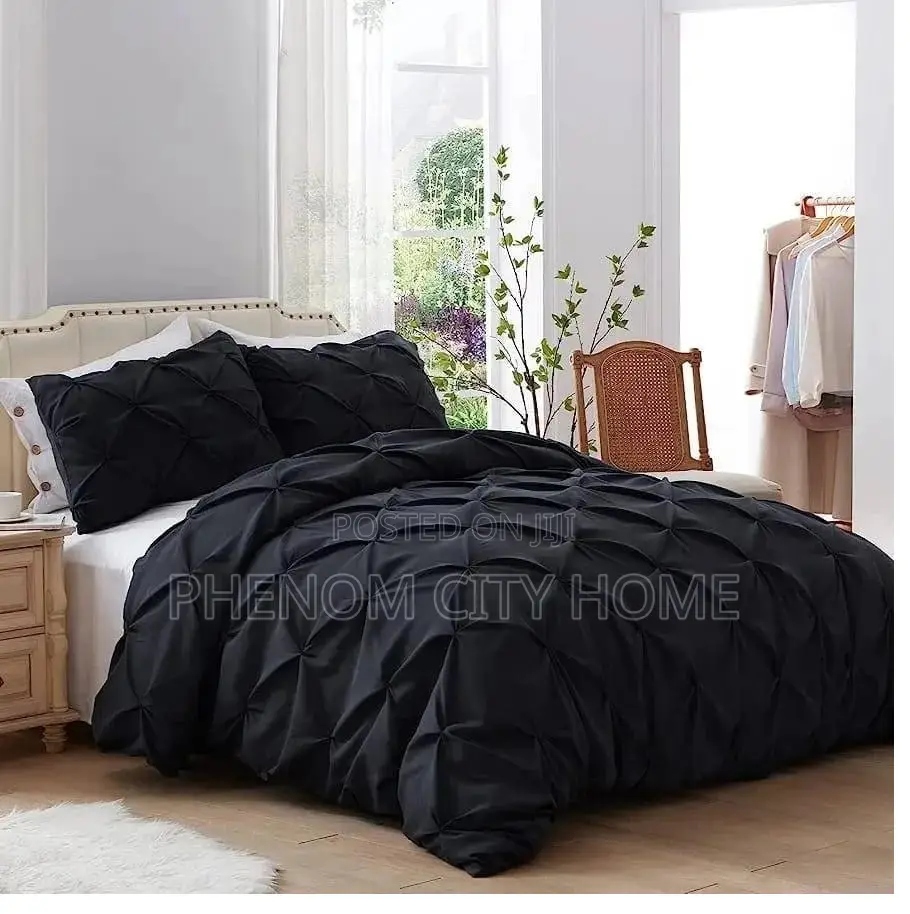 Pink Pinch Pleat Design Duvet Covers