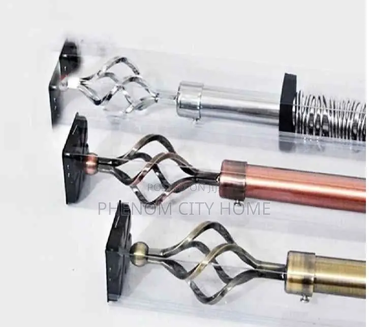 Brown Ready To Fit Curtain Rods