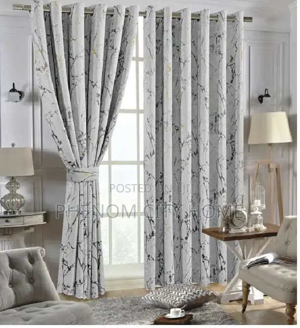 Grey Ready Made Curtains for Normal Size Window