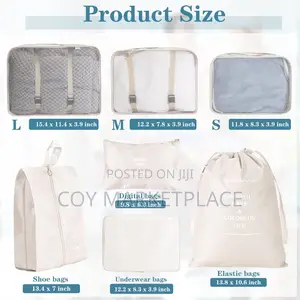 8in 1 Travel Bag Organiser