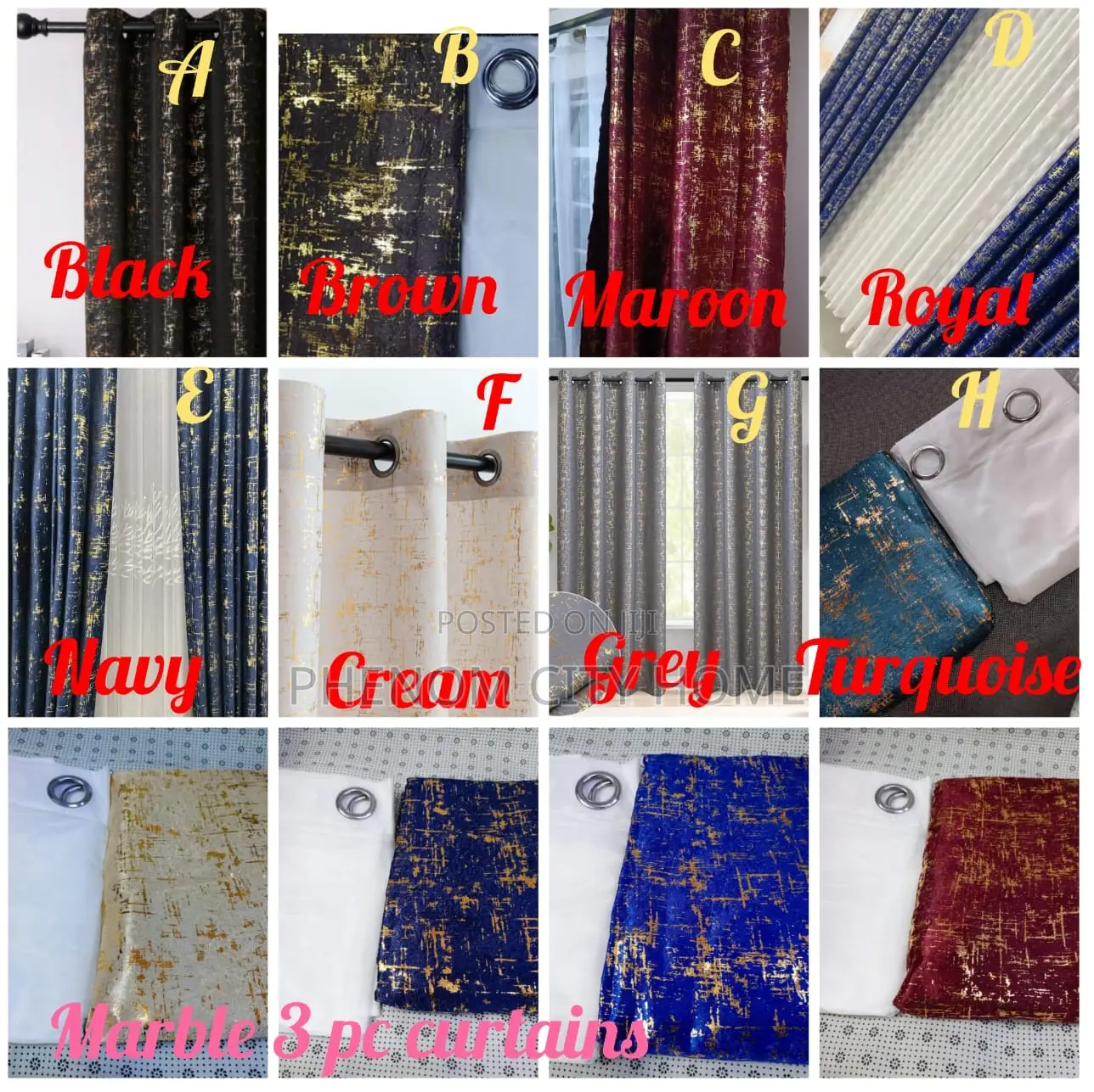 Quality Ready Made Curtain and Sheers Set