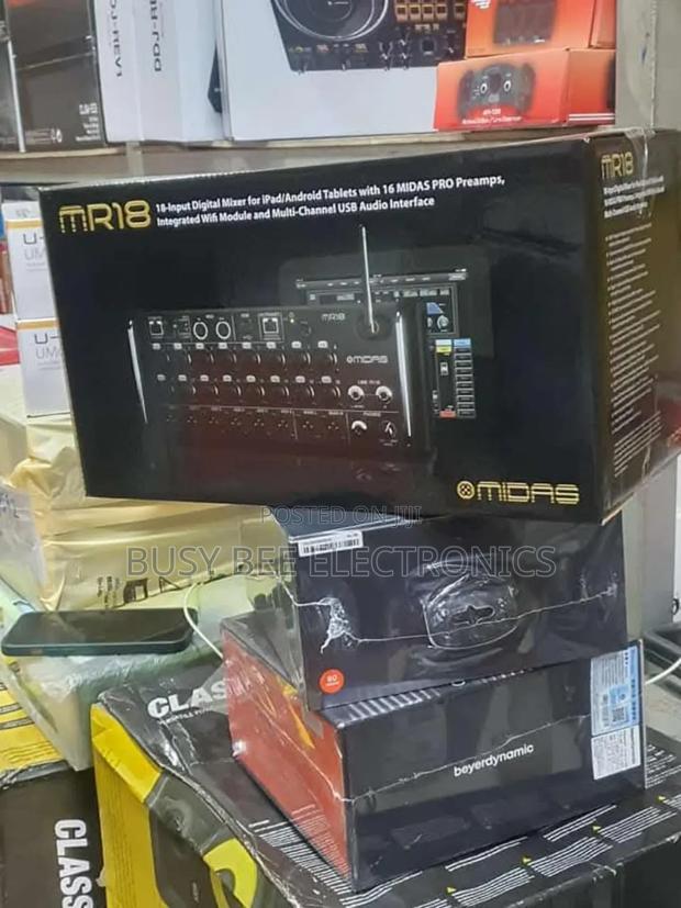 Midas MR18 18-Channel Tablet-Controlled Digital Mixer