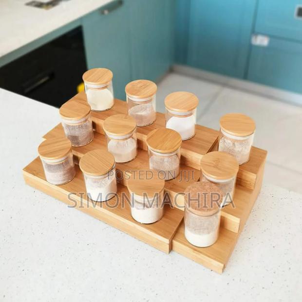 Expandable Wooden 3-Tier Rack - thumbnail 2