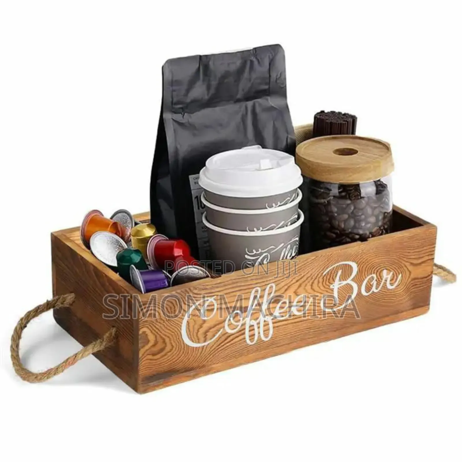 Wooden Tea Organizer/ Coffee Organizer