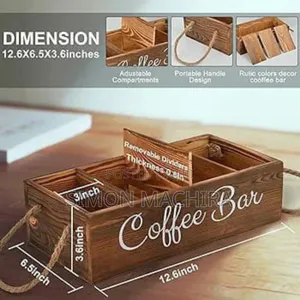 Wooden Tea Organizer/ Coffee Organizer
