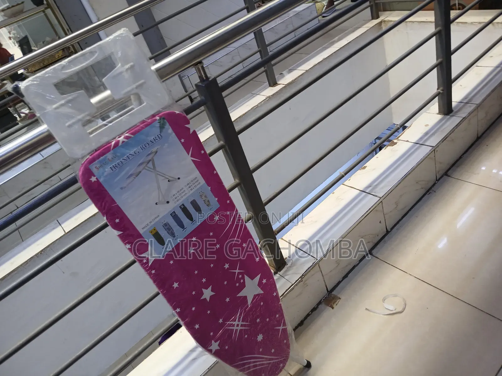 Pink Metallica Ironing Board