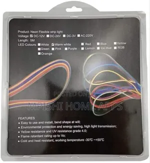 5M Neon Flexible Strip Light DC-12V