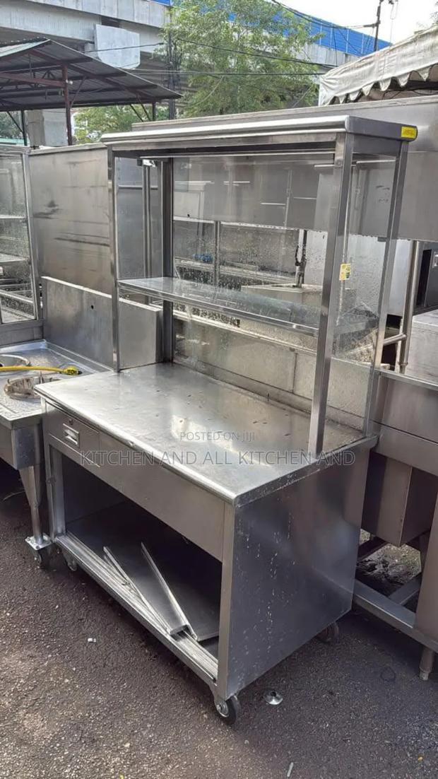 Ss Worktop With Shelves