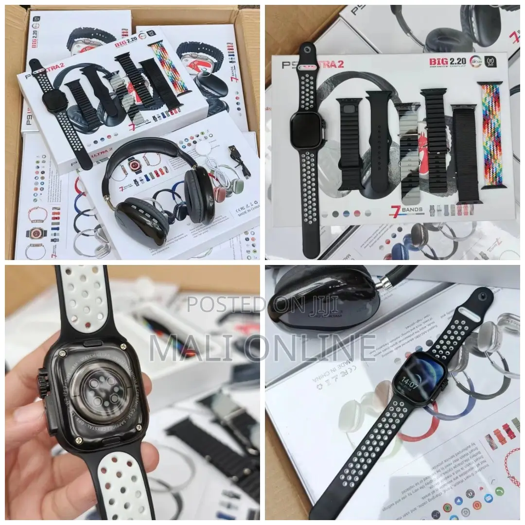 9-in-1 Ultra 2 Smartwatch With 7 Interchangeable Straps