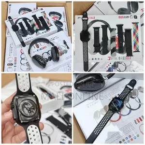 9-in-1 Ultra 2 Smartwatch With 7 Interchangeable Straps