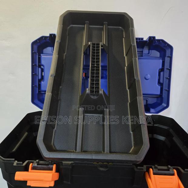 Plastic Tool Box 16'' Inch Wadfow Toolbox Lock Storage Box - thumbnail 9