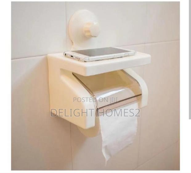 White Classy Tissue Holder_esj - main view