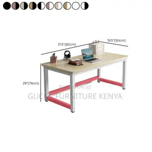 Clerical Desking: Rectangle Wooden Top Timber Office Desk