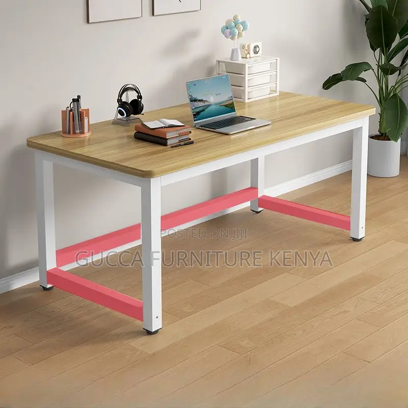 Clerical Desking: Rectangle Wooden Top Timber Office Desk