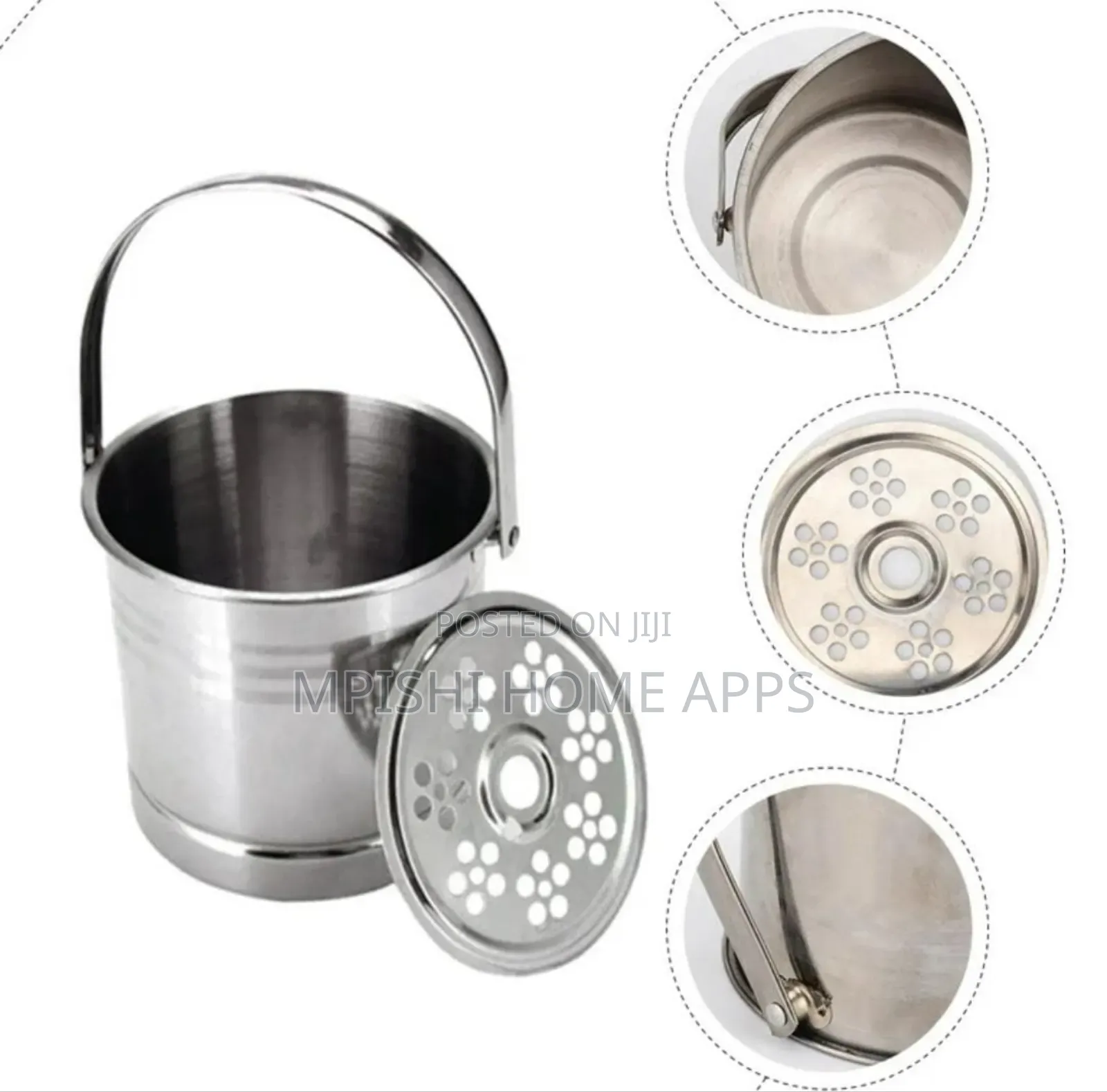 1.8L Stainless Steel Ice Bucket With Drip Tray
