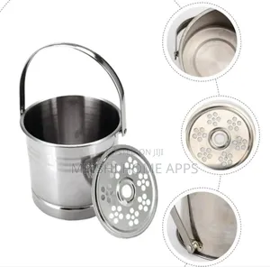 1.8L Stainless Steel Ice Bucket With Drip Tray