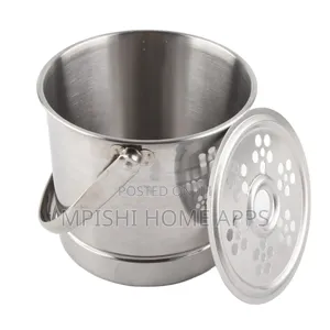 1.8L Stainless Steel Ice Bucket With Drip Tray