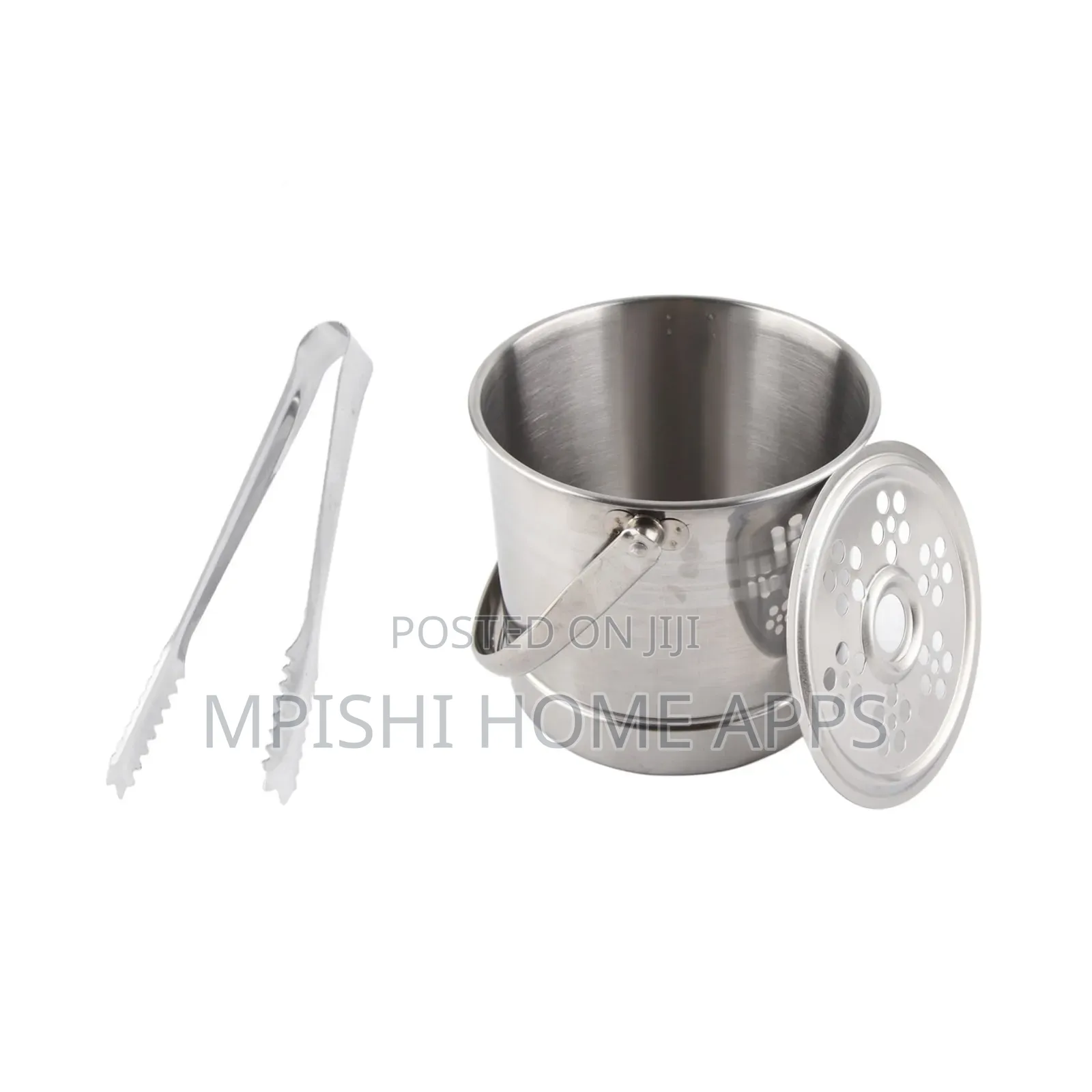 1.8L Stainless Steel Ice Bucket With Drip Tray