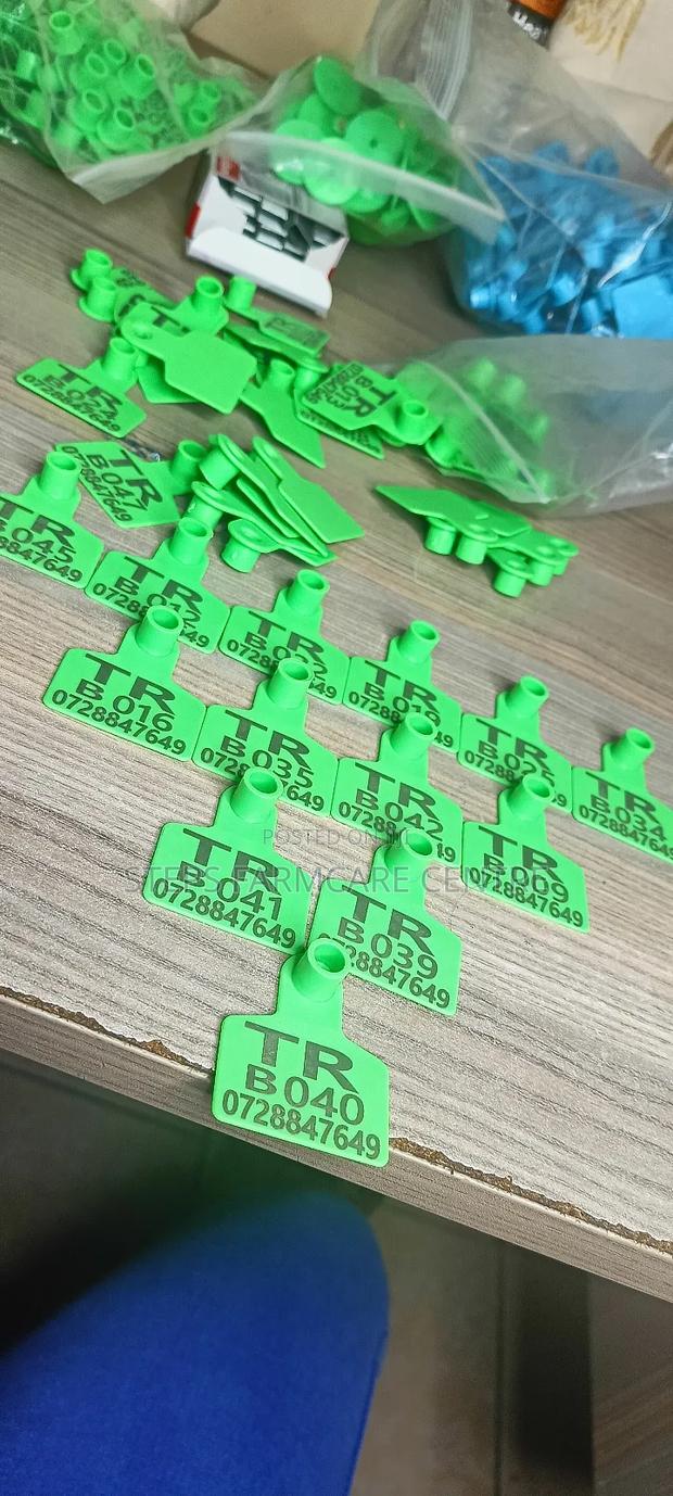 Green Neatly Customised Goat Tags - main view