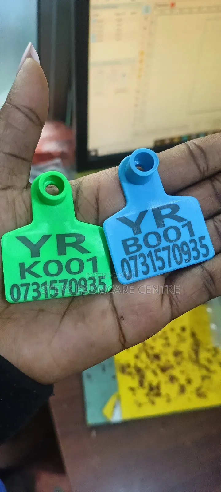 Laser Engraved Goat Tags
