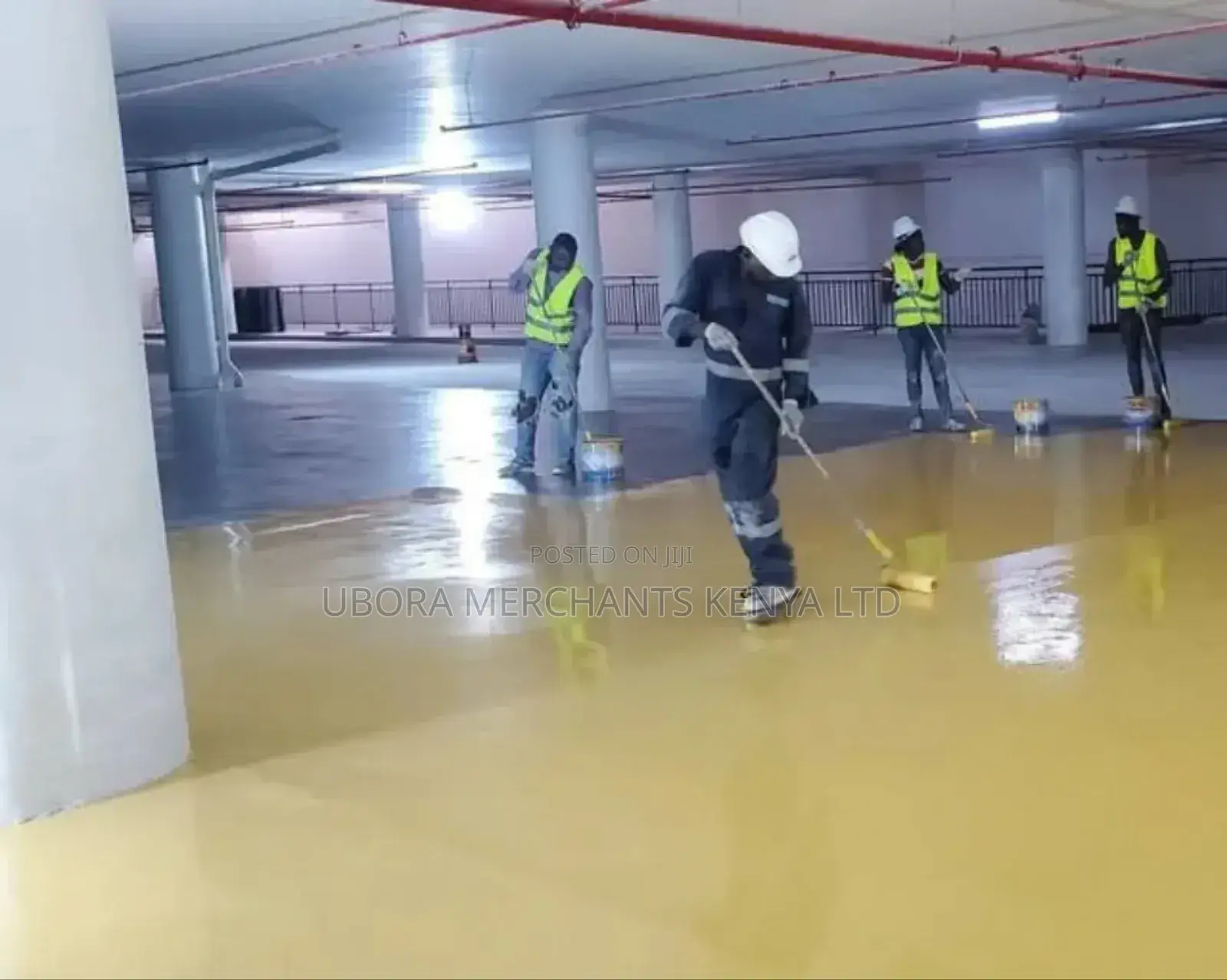 Parking Spaces Flooring Using Epoxy 4mm