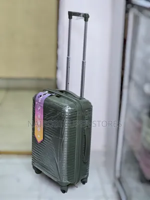 Cabin Size Combat Green Rubber Suitcase Small Size 20" Heigh