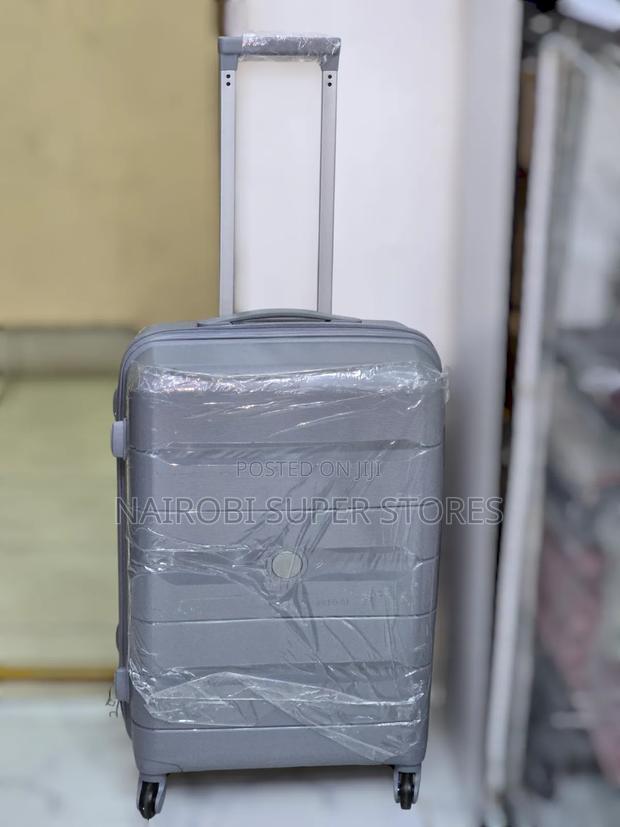 Small Size Cabin Size Rubber Grey Suitcase Unbreakable 20" - main view