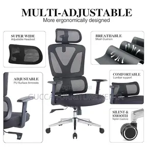 Office Chairs: Orthopedic Adjustable Desk Chair for Study