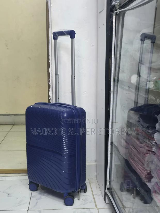 Navy Blue Cabin Size Unbreakable Small Travel Suitcase Bag - thumbnail 2