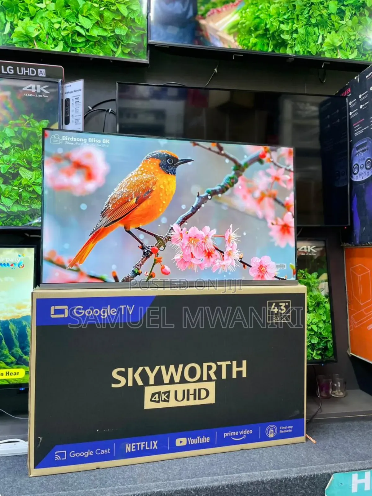Skyworth 43′′ Smart UHD Google Tv HDR (New 2025)