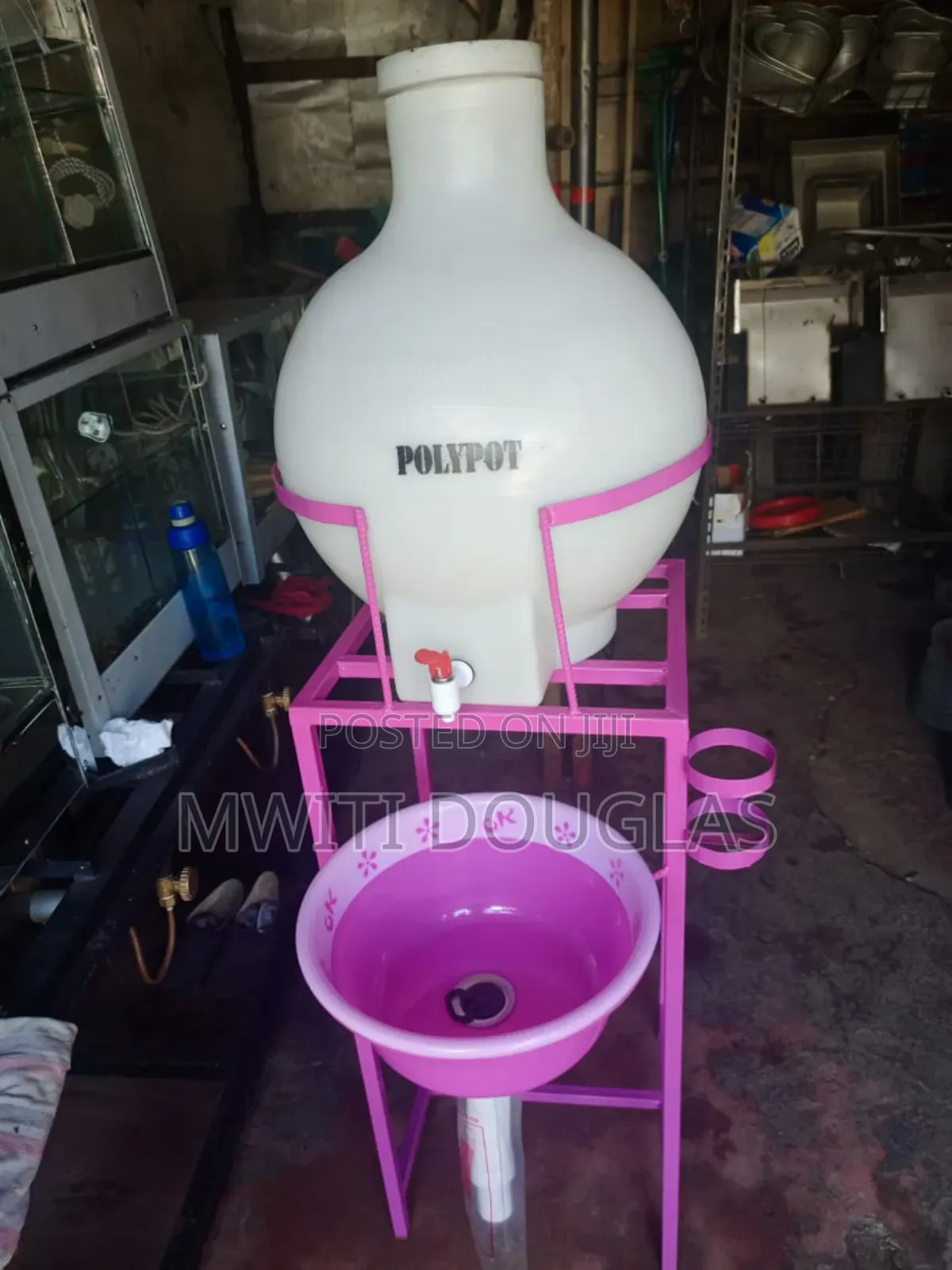 Bright Coloured Hands Washing Station