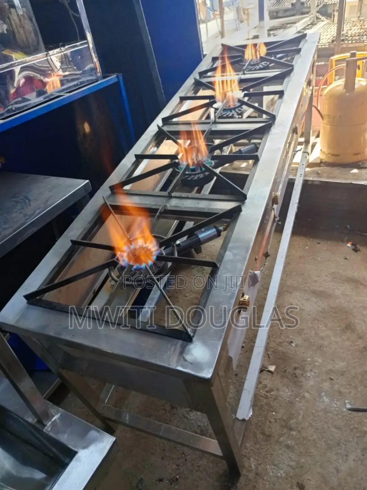 Complex Stainless Four Burner Gas Cooker