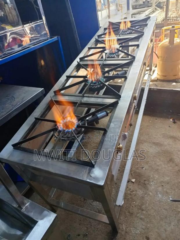 Complex Stainless Four Burner Gas Cooker