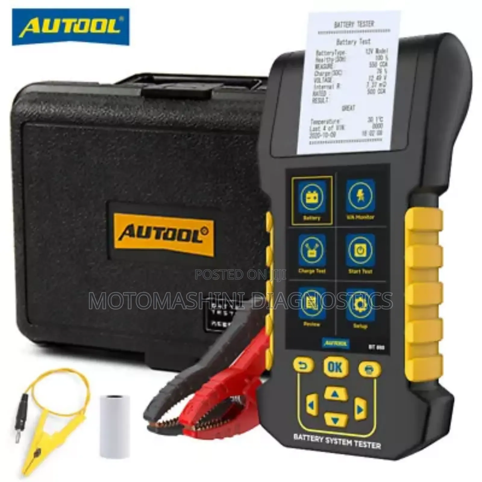 AUTOOL Vehicle Battery Charging System Tester 12v 24v